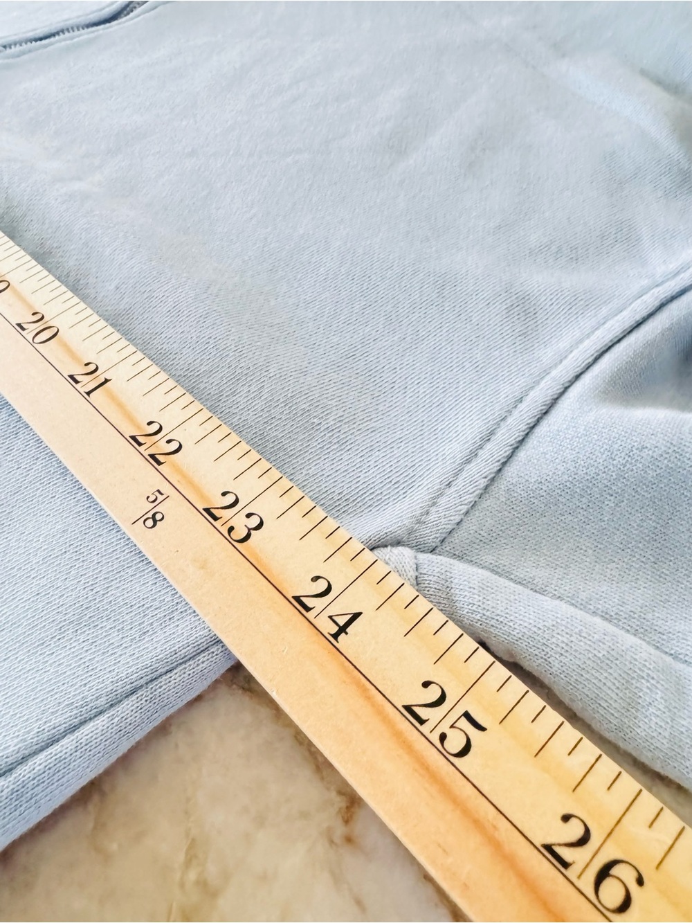 Aerie Blue Half Zip Pullover Sweatshirt Oversized Relaxed Size L/G - Picture 7 of 8